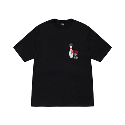 T Shirt Noir Stussy Kingpin